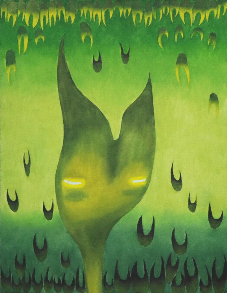 green monster - wang zhe - painting - contemporary art
